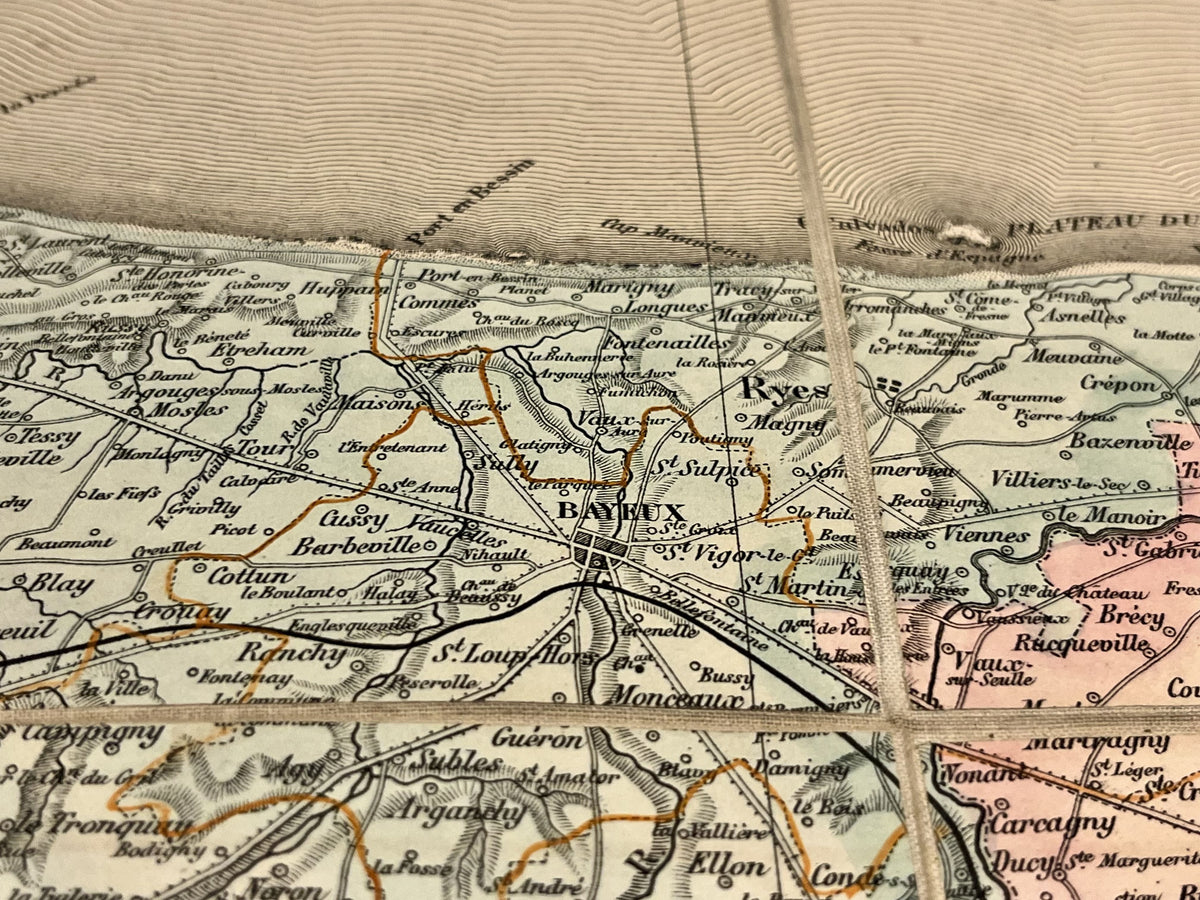 Carte ancienne Bayeux Calvados