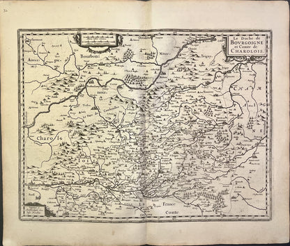 Carte ancienne Bourgogne