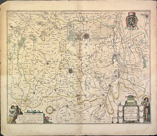Carte ancienne Brabant Louvain