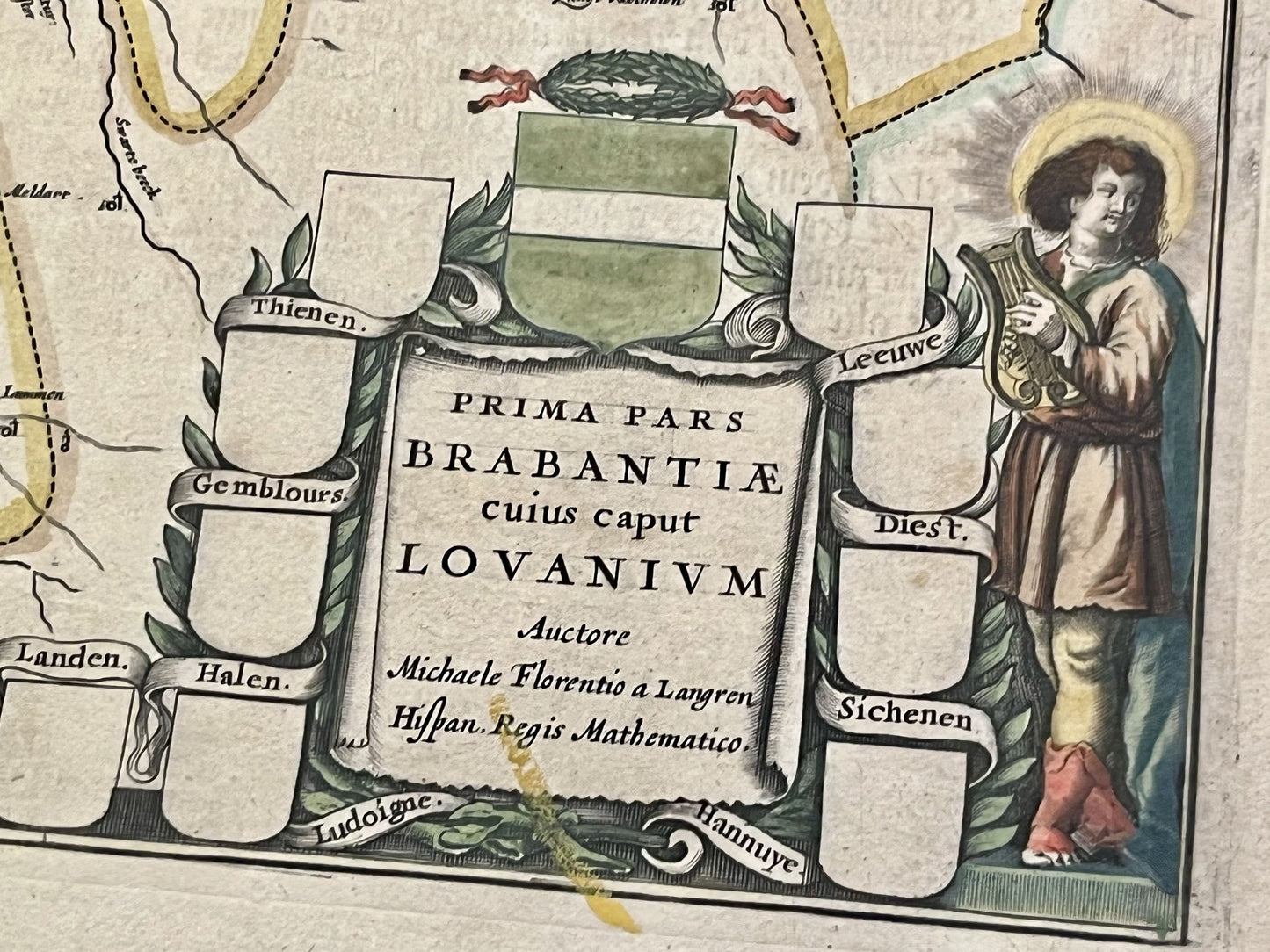 Carte ancienne Brabant par Michael Florent van Langren