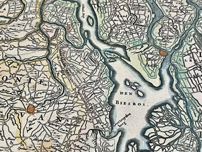 Carte ancienne Breda Dordrecht