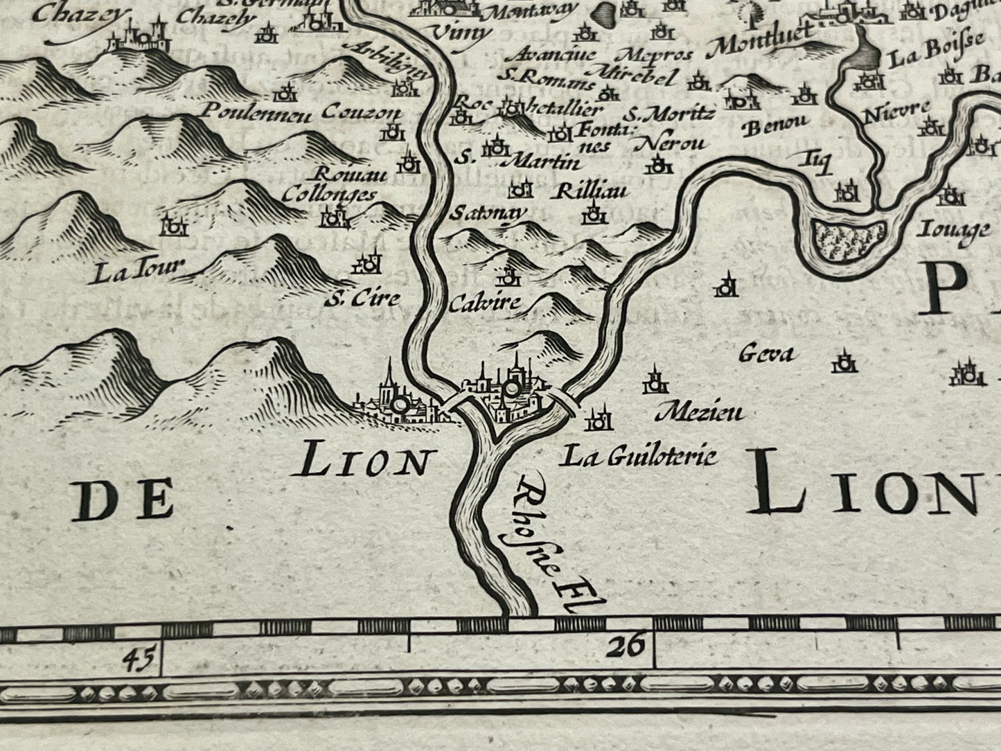 Carte ancienne Bresse et Dombes