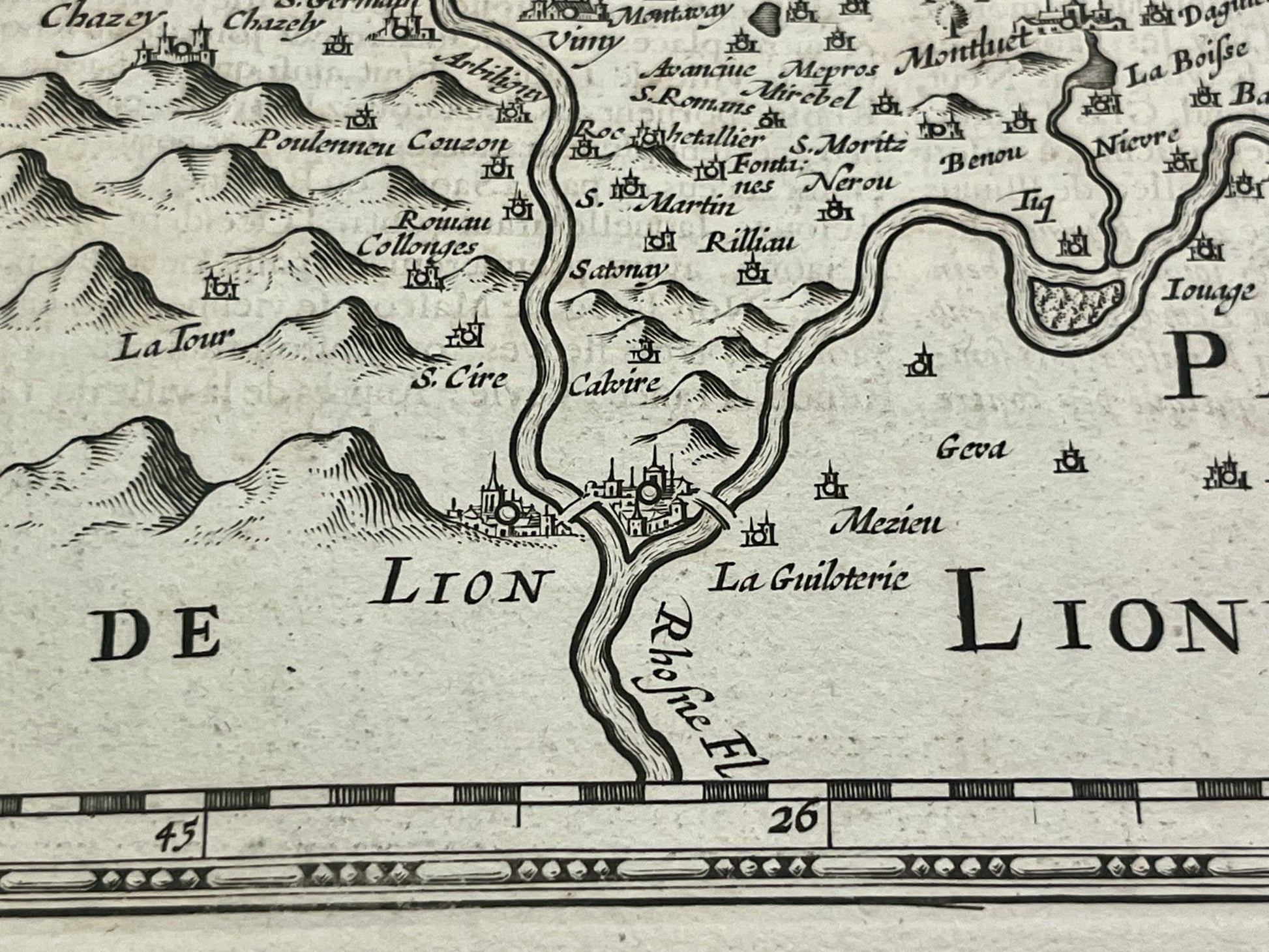 Carte ancienne Bresse et Dombes