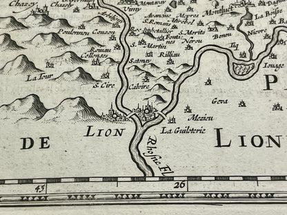 Carte ancienne Bresse et Dombes