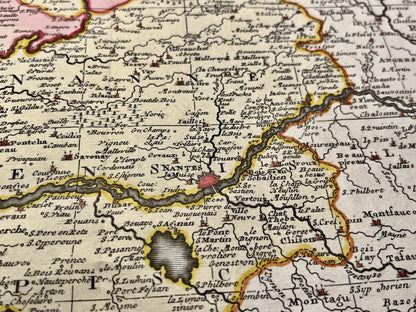 Carte ancienne Bretagne Nantes