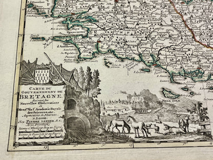 Carte ancienne Bretagne par van der Aa