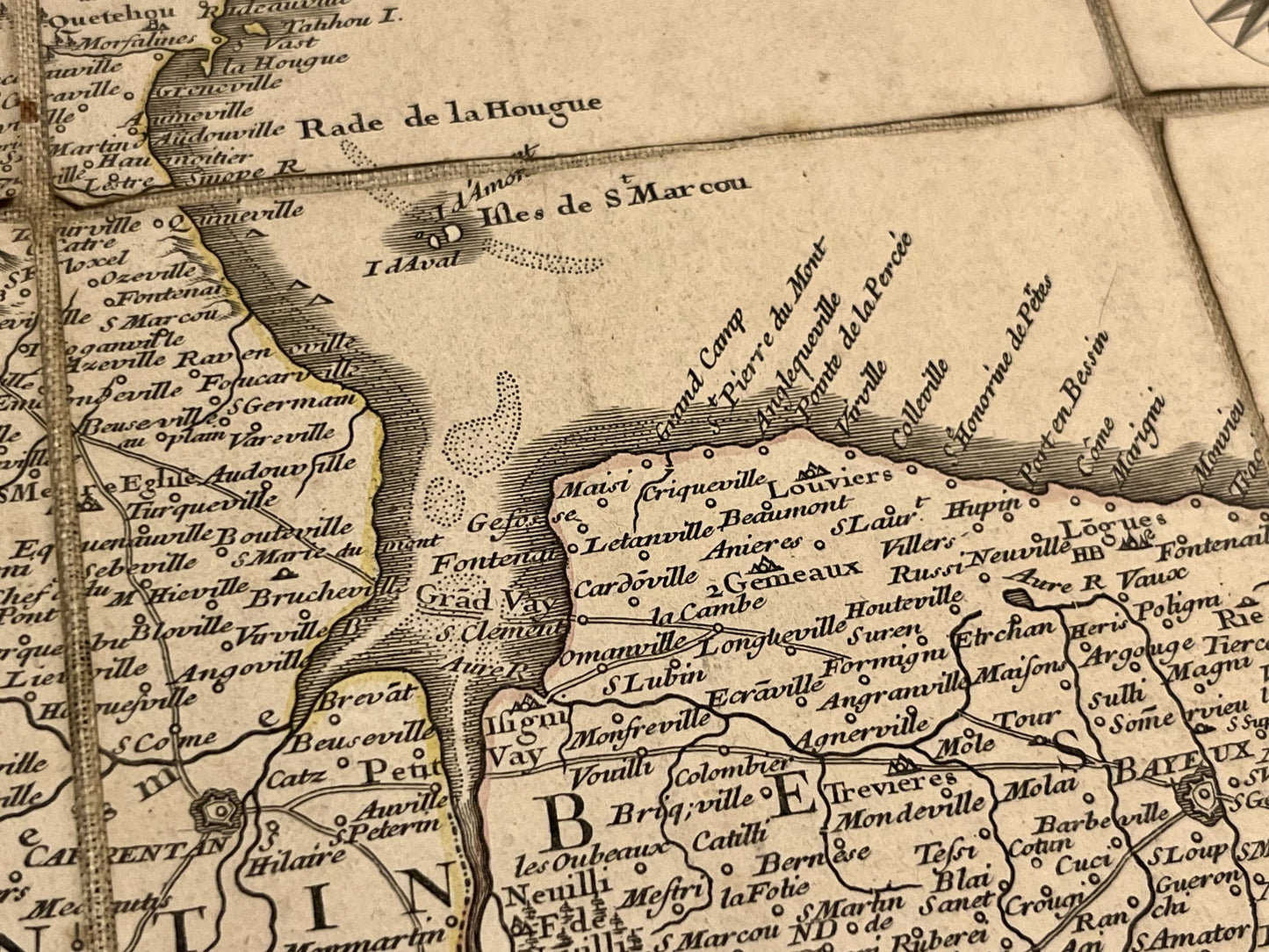 Carte ancienne Calvados Manche