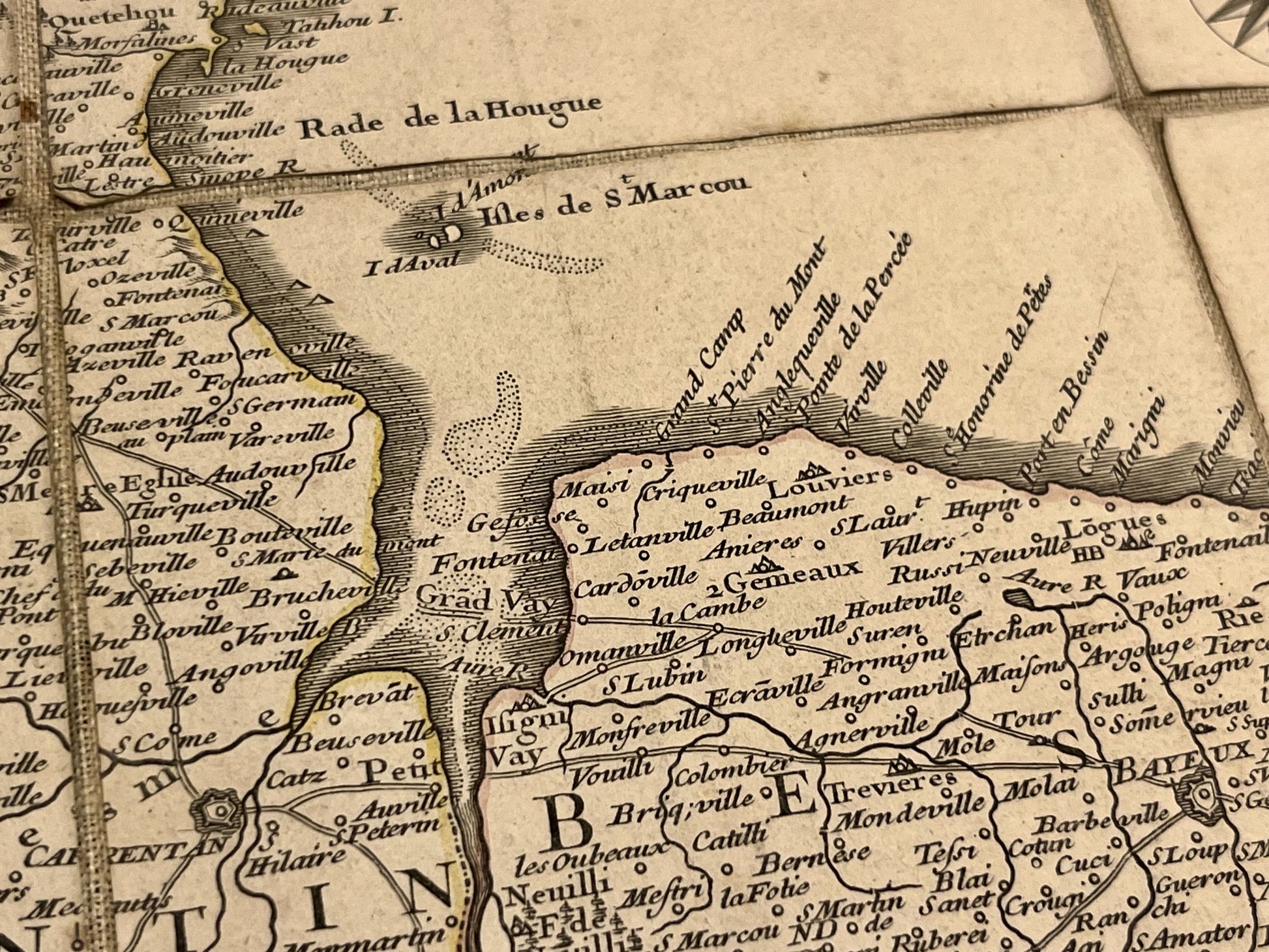 Carte ancienne Calvados Manche