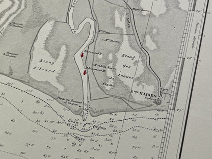 Carte ancienne Camargue