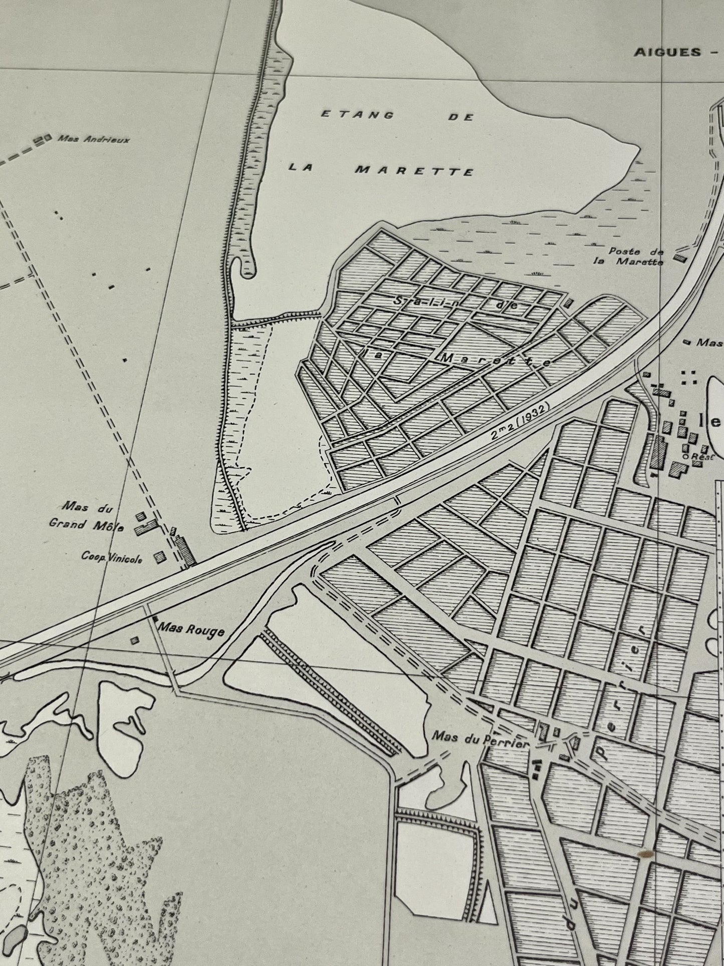 Carte ancienne Canal aigues-Mortes