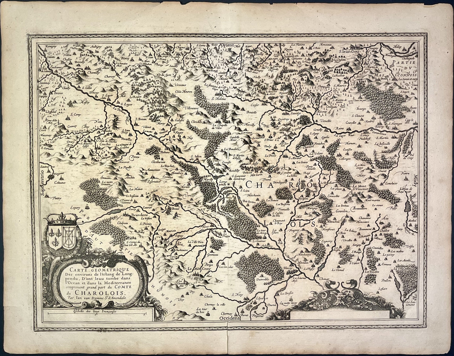 Carte ancienne Charolais