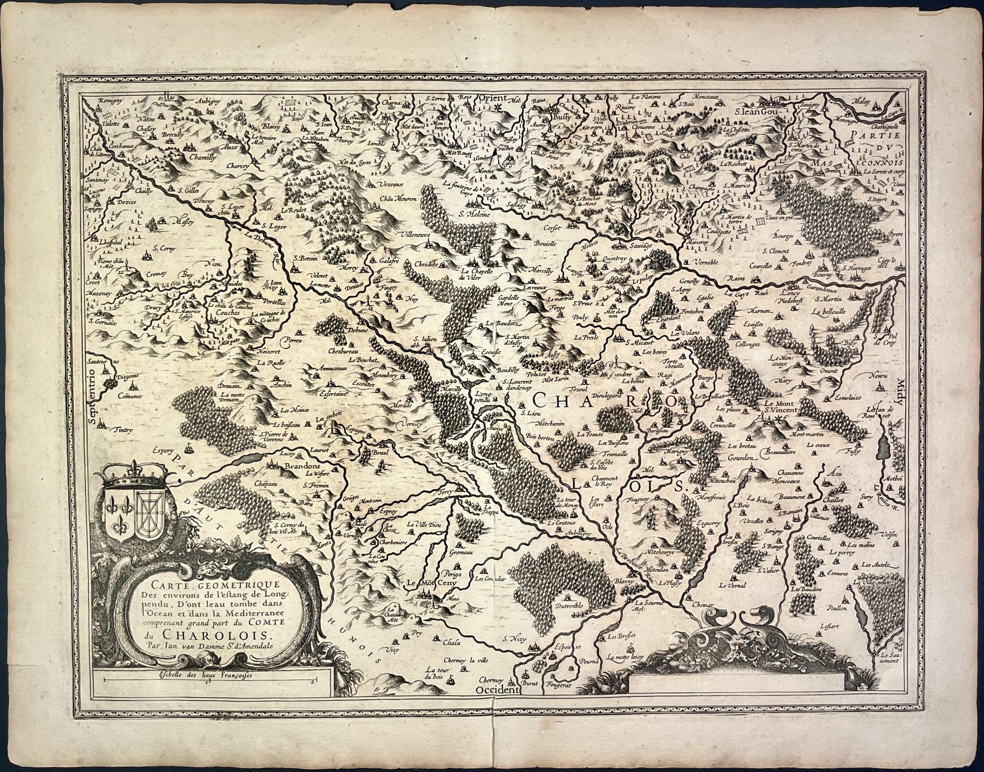 Carte ancienne Charolais