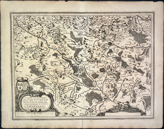 Carte ancienne Charolais