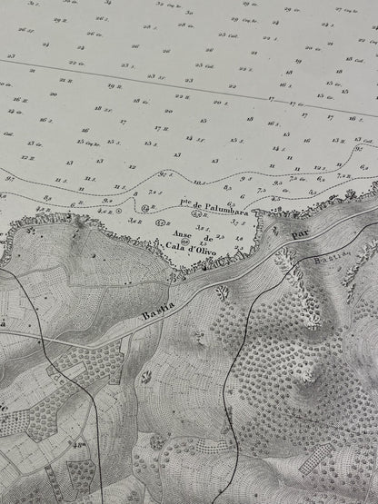 Carte ancienne Corse Ile Rousse