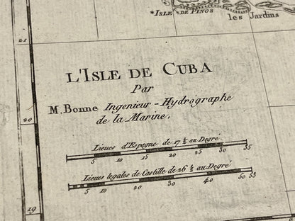 Carte ancienne Cuba