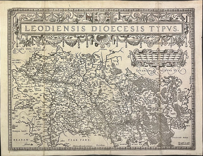 Carte ancienne Diocese de Liege