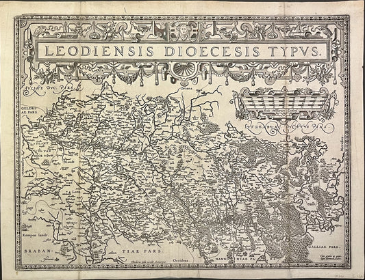 Carte ancienne Diocese de Liege