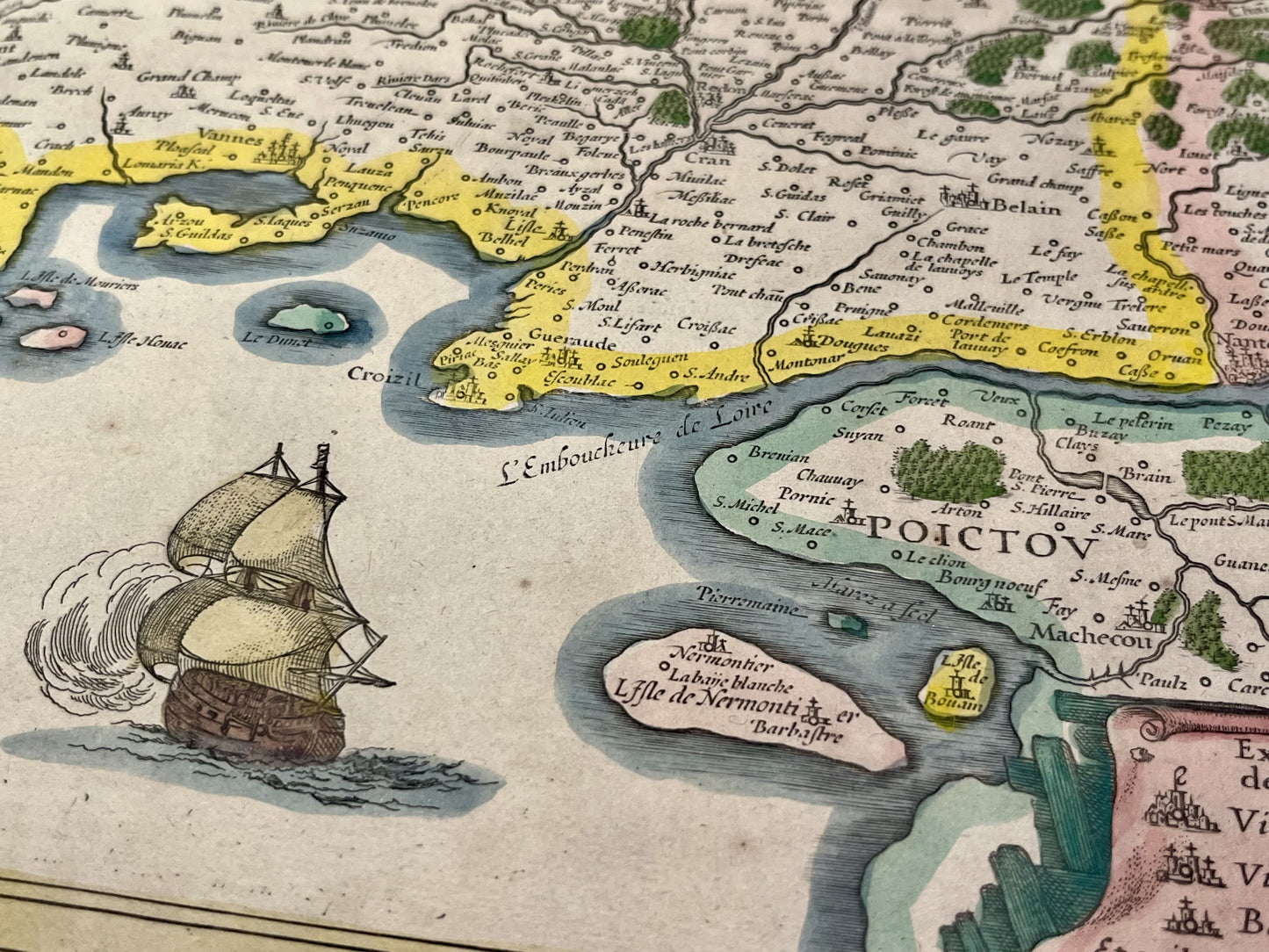 Carte ancienne Duche Bretagne