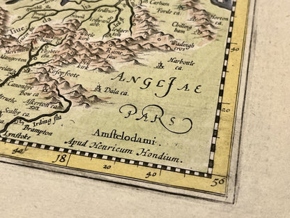 Carte ancienne Ecosse par Hondius
