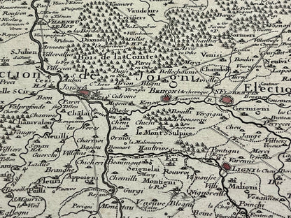 Carte ancienne Election de Joigny