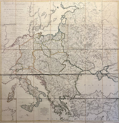 Carte ancienne Europe centrale Napoleon