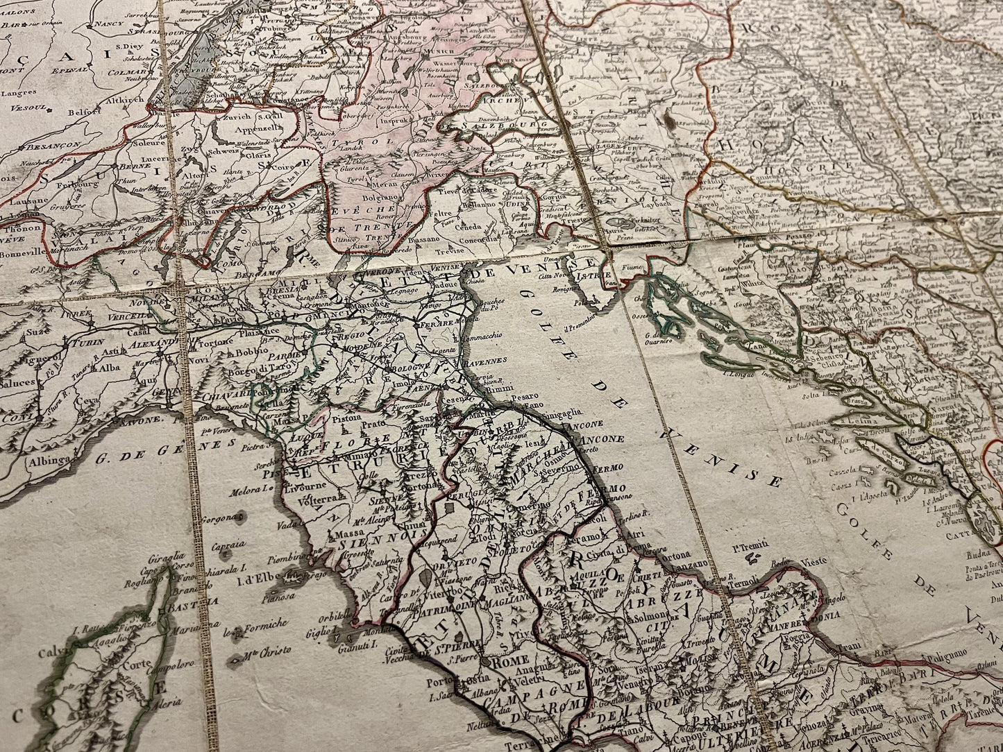 Carte ancienne Europe napoleonienne