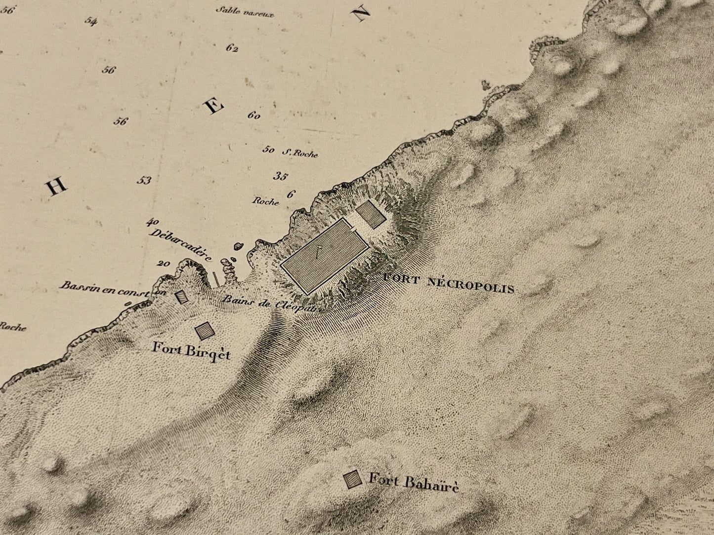 Carte ancienne Fort Necropolis Egypte