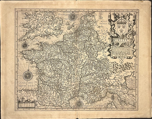 Carte ancienne France par Ortelius