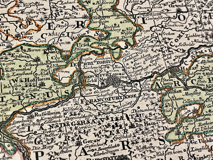 Carte ancienne Francfort