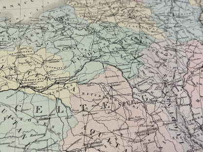 Carte ancienne Gaule Lutece