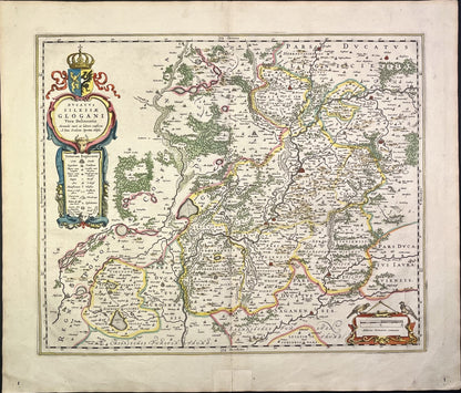 Carte ancienne Glogow Pologne