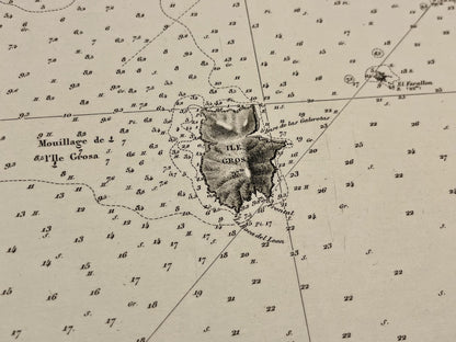 Carte ancienne Ile Grosa Espagne