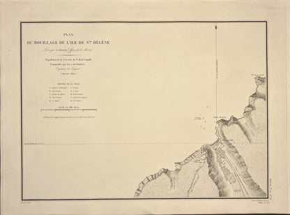 Carte ancienne Ile Sainte-Helene