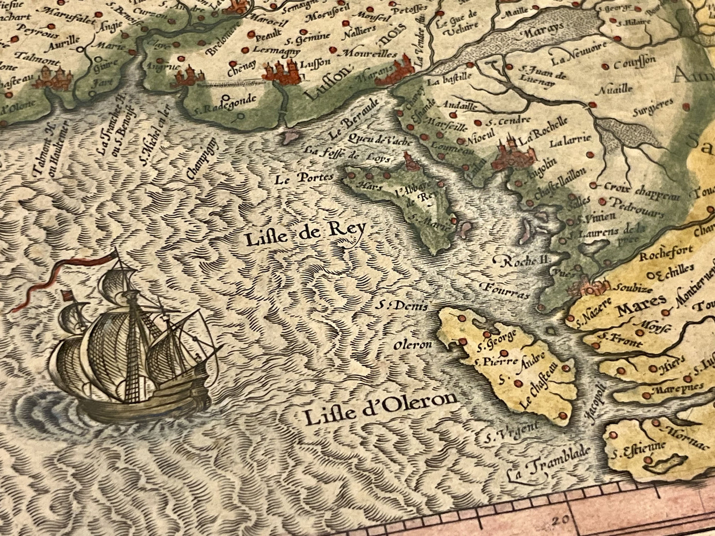 Carte ancienne Iles de Re et Oleron