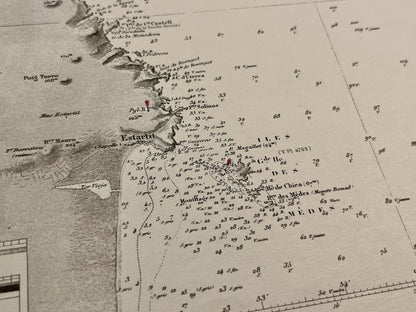 Carte ancienne Iles des Medes