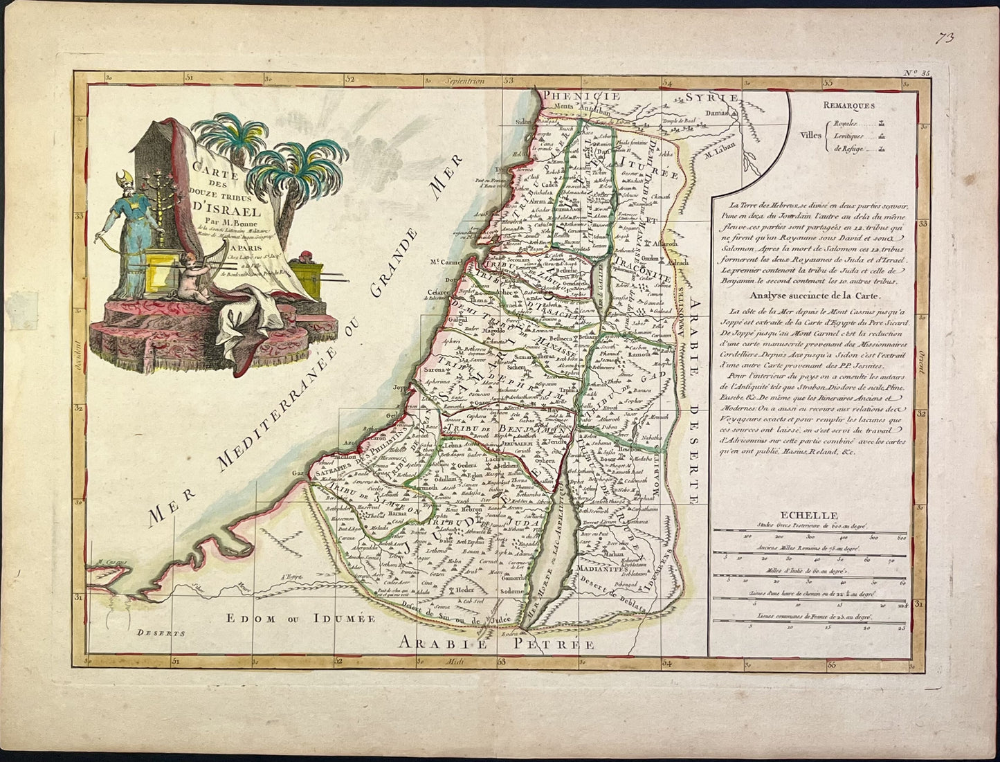 Carte ancienne Israel