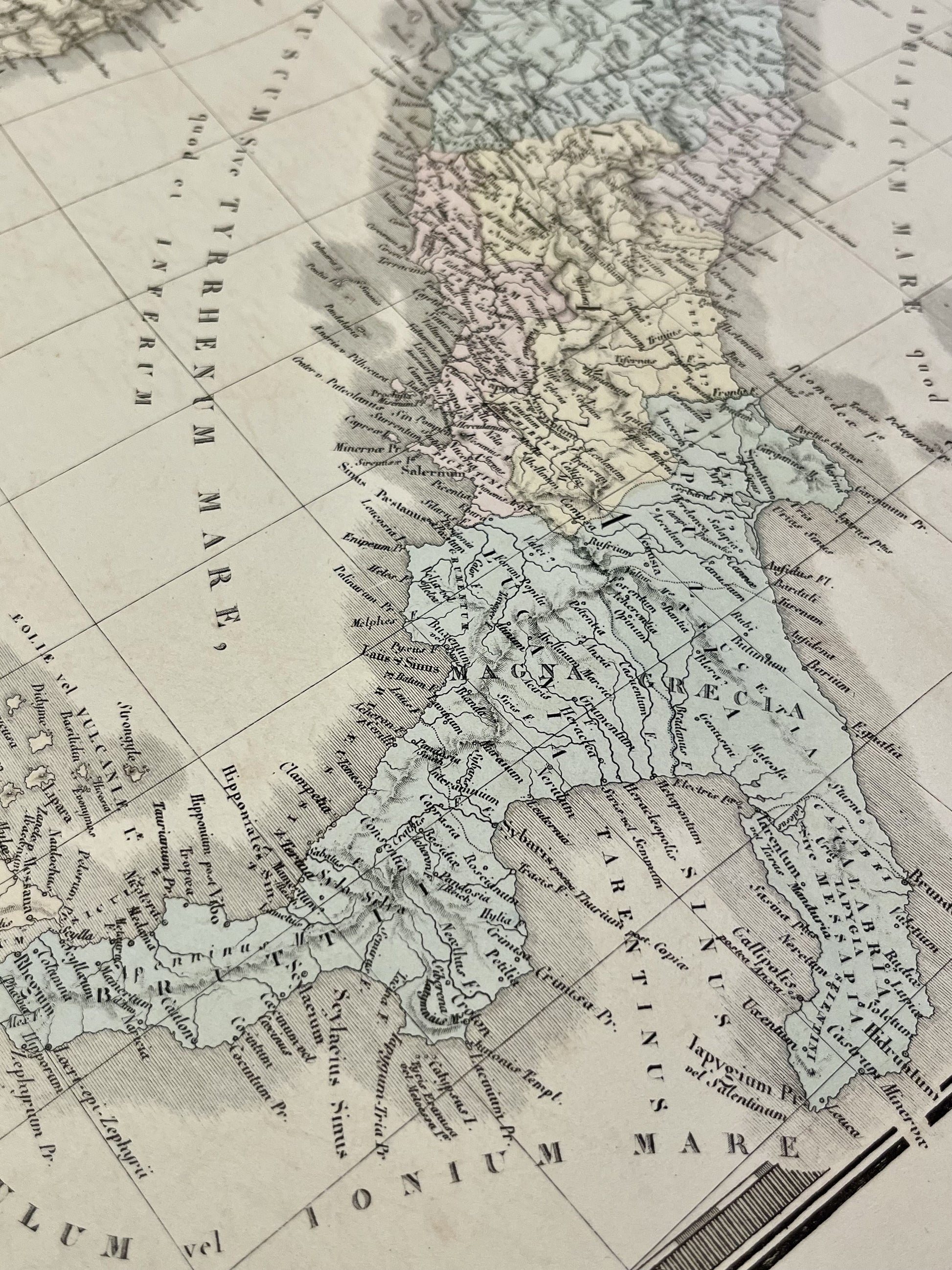 Carte ancienne Italie durant Antiquite