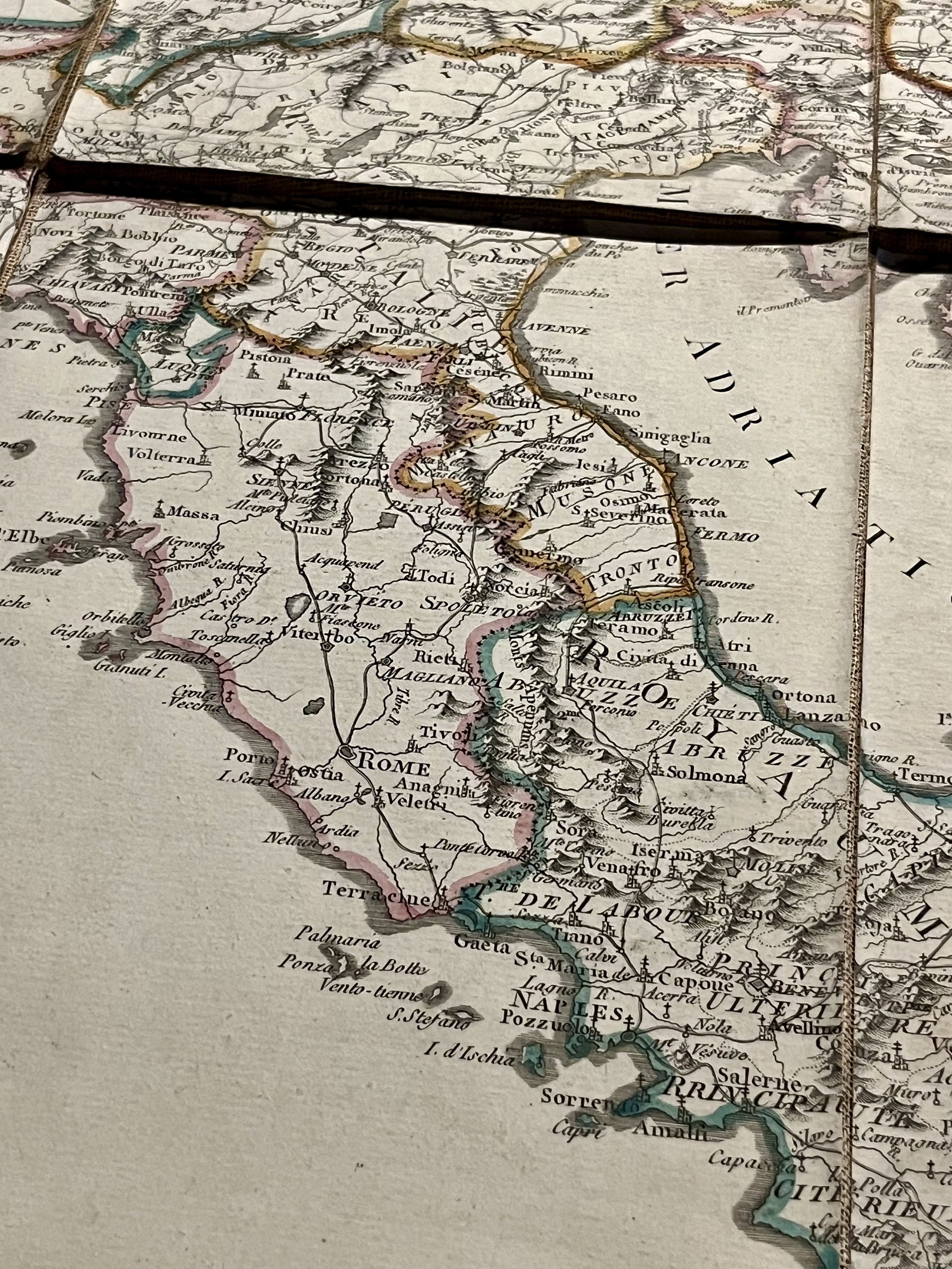 Carte ancienne Italie et Europe sous Napoleon