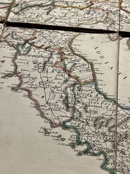 Carte ancienne Italie et Europe sous Napoleon