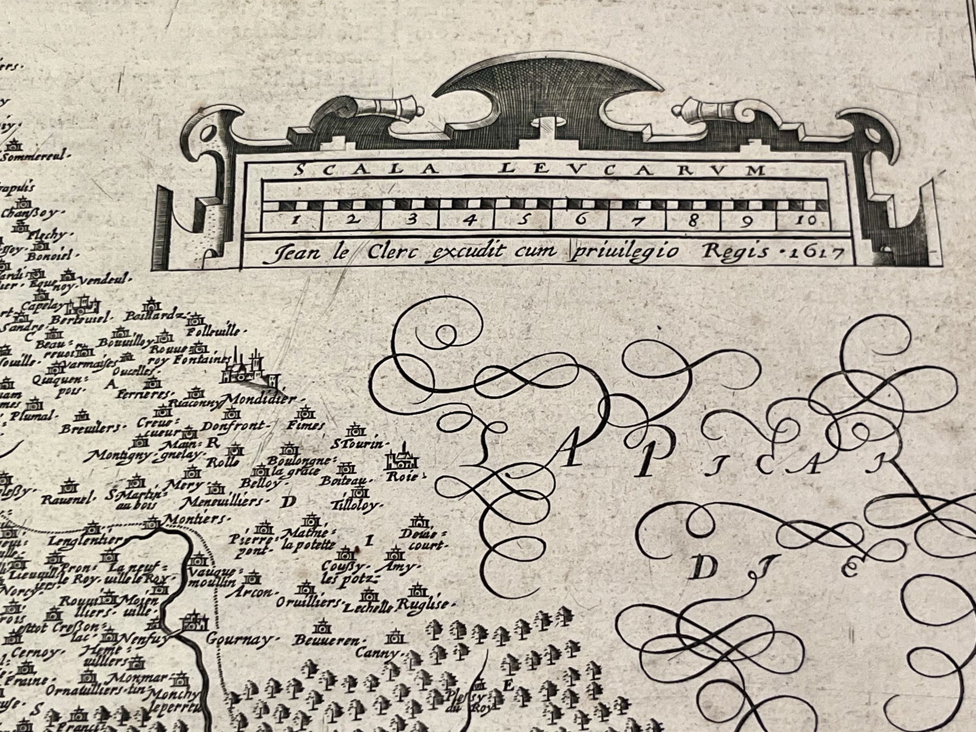 Carte ancienne Jean Leclerc excudit