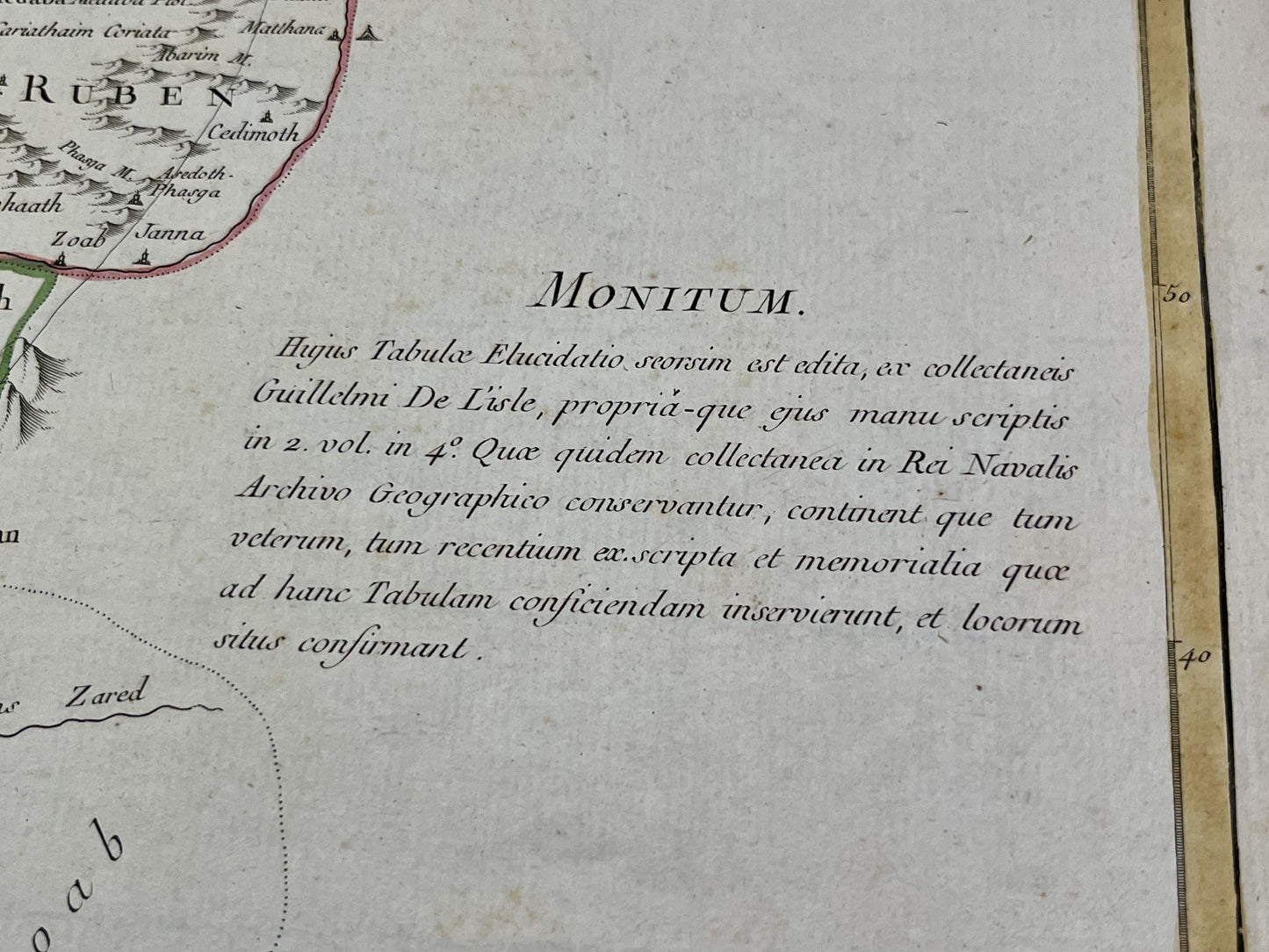 Carte ancienne Judee par Guillaume Delisle