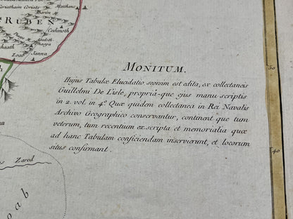 Carte ancienne Judee par Guillaume Delisle