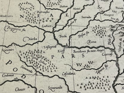 Carte ancienne Kiev Ukraine