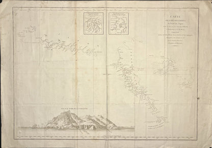 Carte ancienne La Perouse Japon