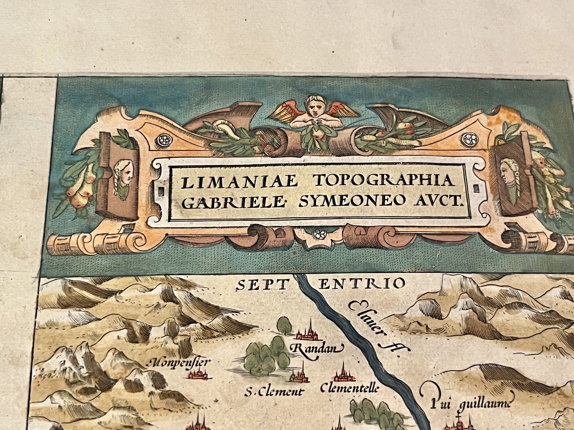 Carte ancienne Limagne Auvergne