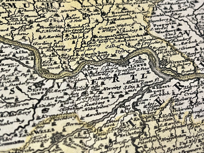 Carte ancienne Linz Autriche