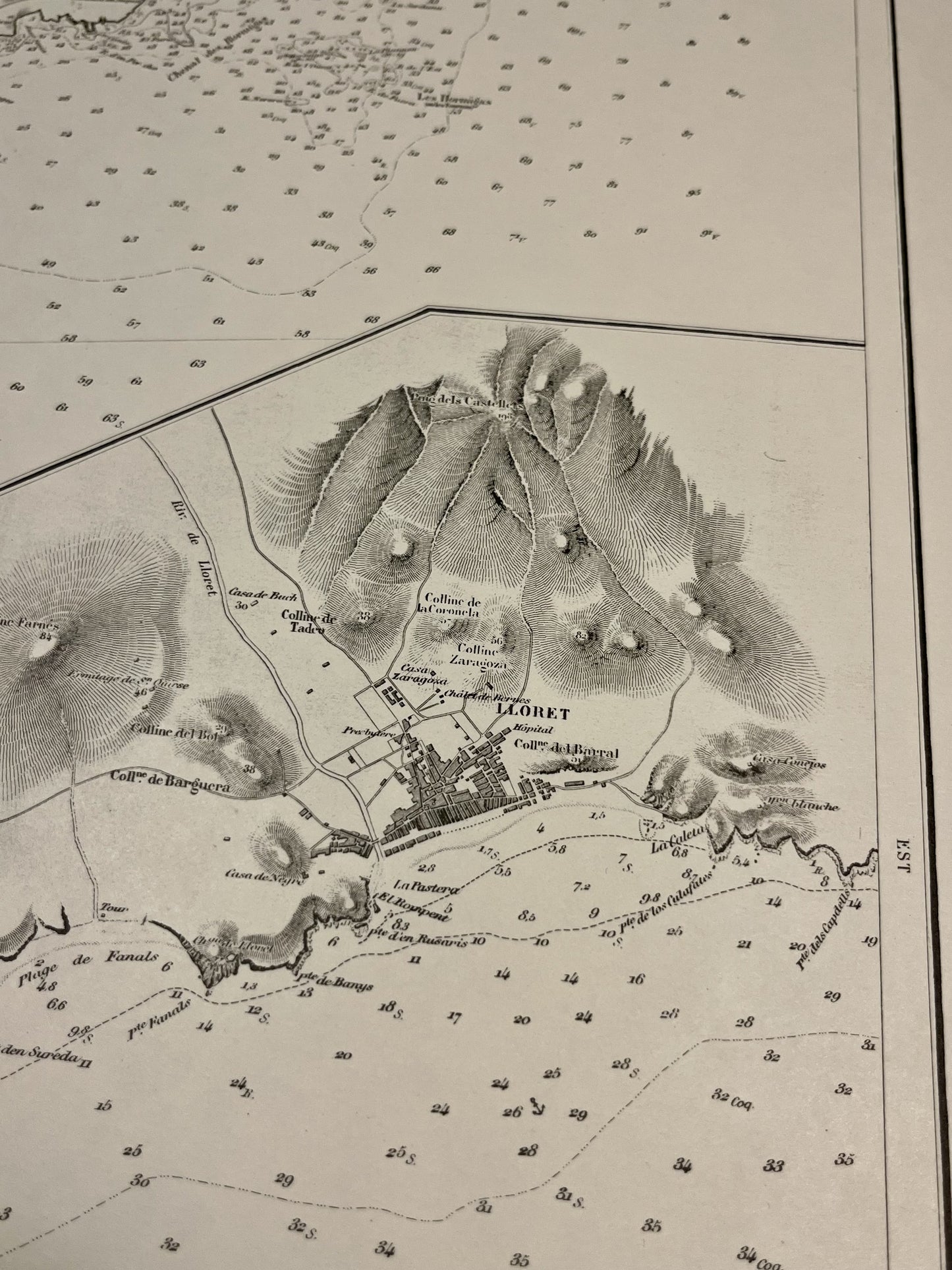 Carte ancienne Lloret de Mar