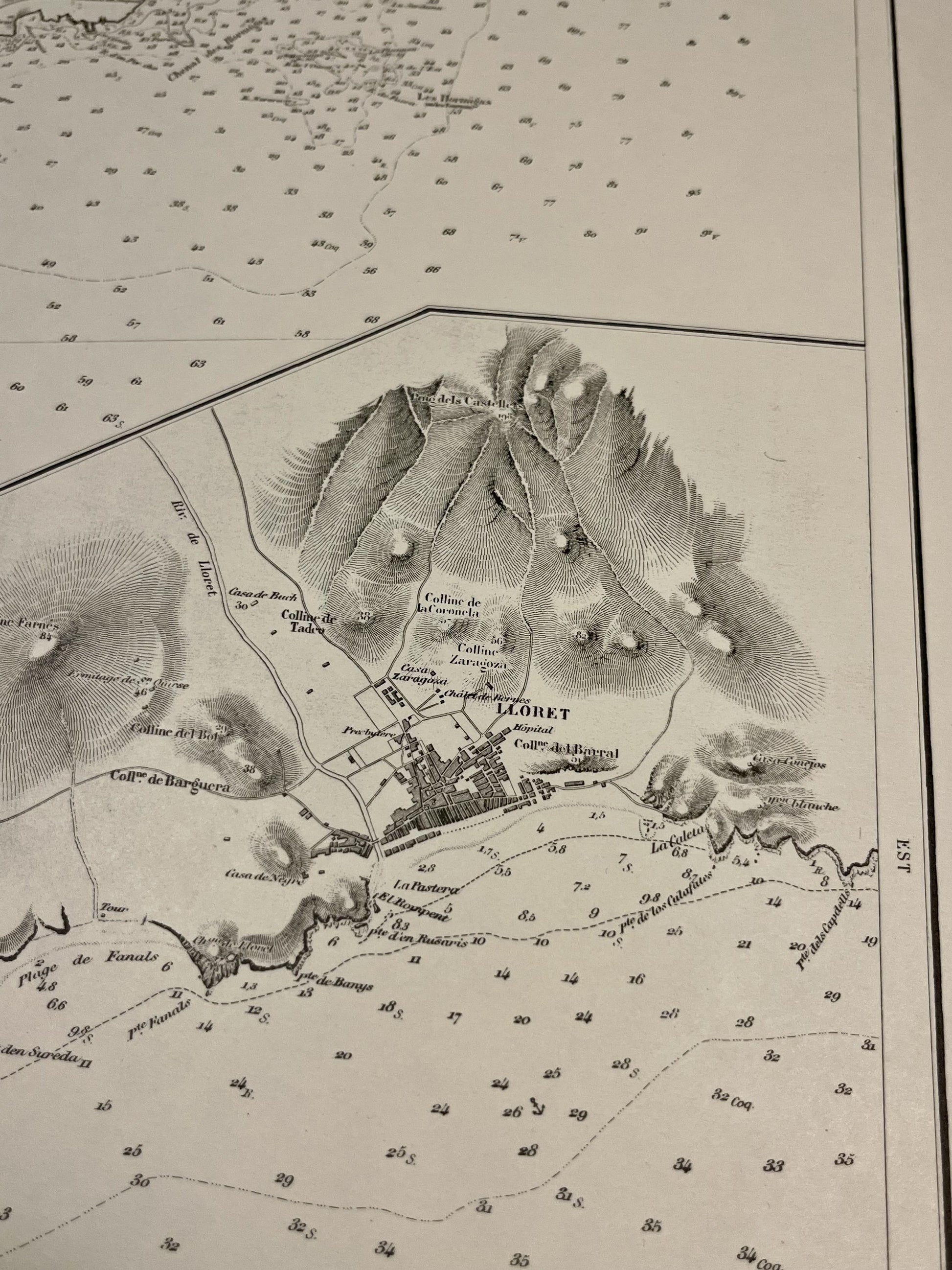 Carte ancienne Lloret de Mar