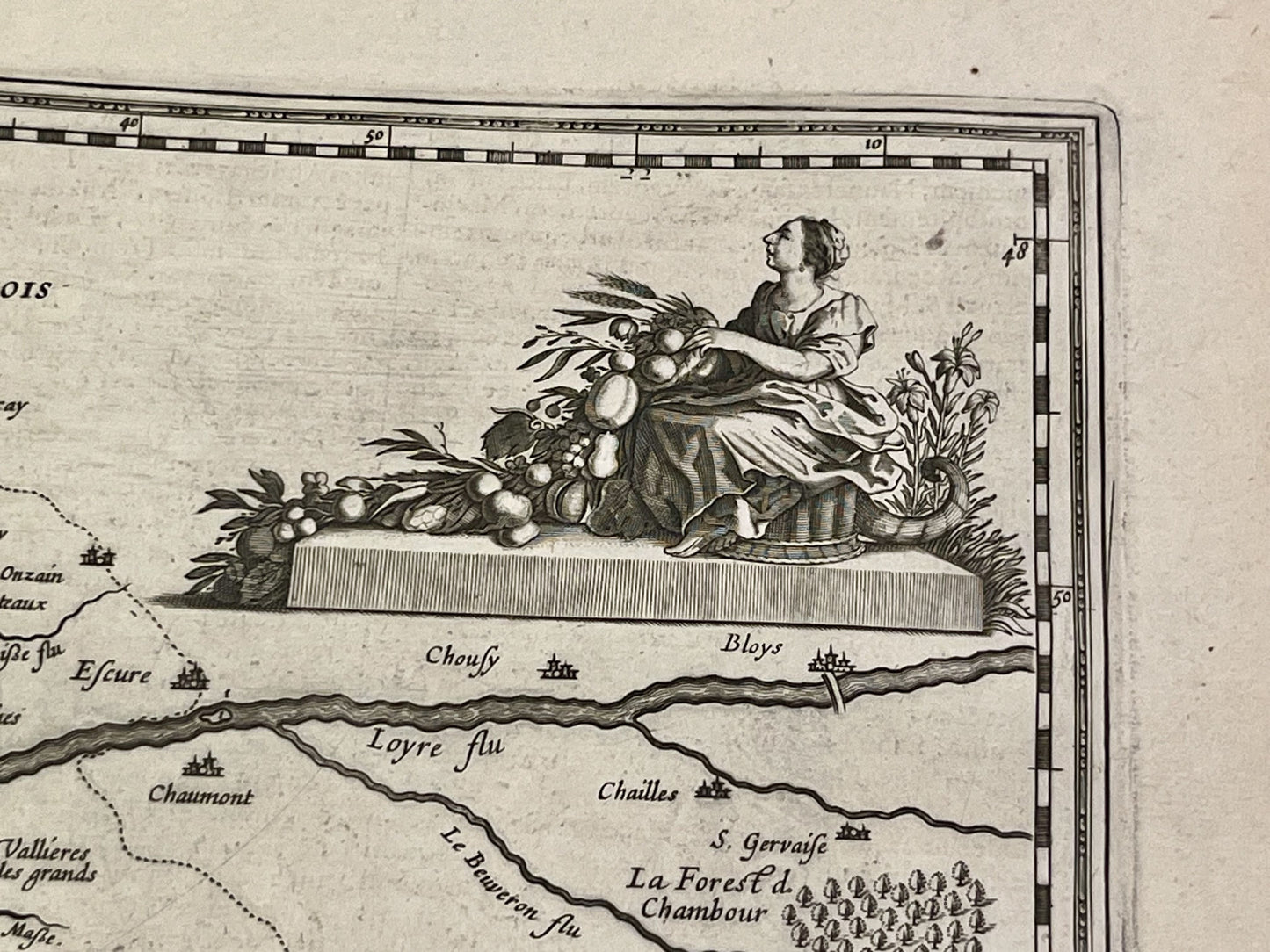 Carte ancienne Loire en Touraine