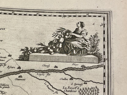 Carte ancienne Loire en Touraine